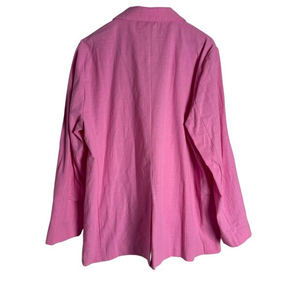 Storets Brianna Pink Oversized Blazer Jacket Size Medium - Picture 14 of 16
